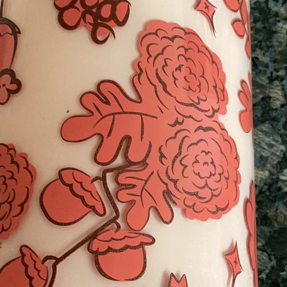 FLOWER PATTERN FROSTED GLASS VASE
